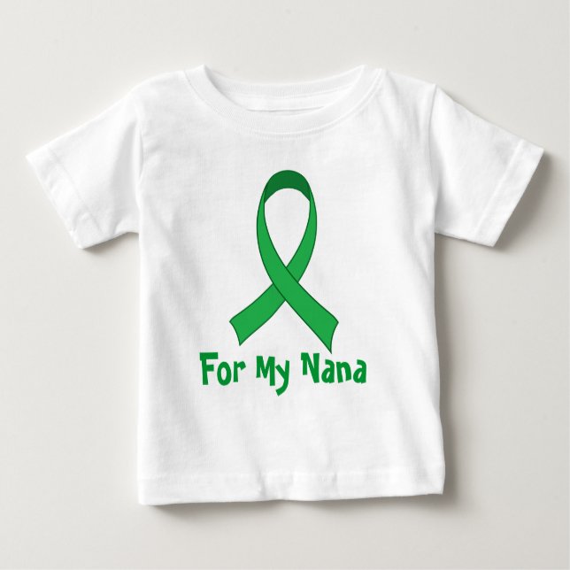 Camiseta Para Bebê Para meu presente verde da consciência da fita de (Frente)
