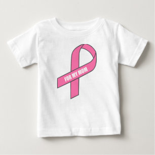 Camiseta Para Bebê Para minha mamã (fita cor-de-rosa)