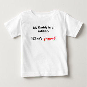 Camiseta Para Bebê Para miúdos do exército