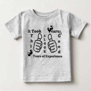 Camiseta Para Bebê Para parecer bem Hakuna Matata levou 3 anos