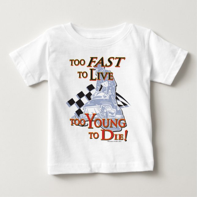 Camiseta Para Bebê Para-Rápido-[Convertido] (Frente)