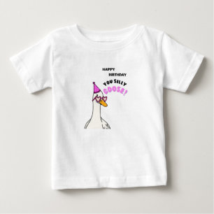 Camiseta Para Bebê Parabéns, Bobo Ganso