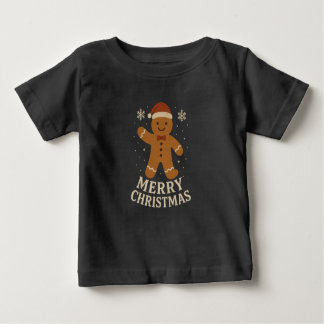 Camiseta Para Bebê Parabéns de Natal
