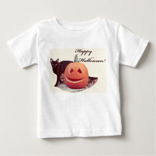 Camiseta Para Bebê Parabéns Feliz Dia das Bruxas