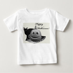 Camiseta Para Bebê Parabéns Feliz Dia das Bruxas