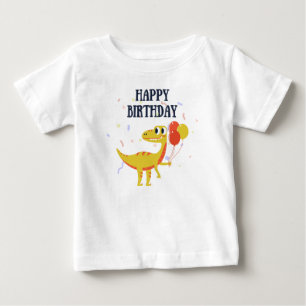 Camiseta Para Bebê Parabéns pelo aniversário