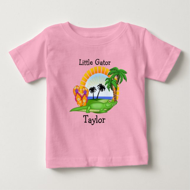 Camiseta Para Bebê Paradise Little Gator - SRF (Frente)