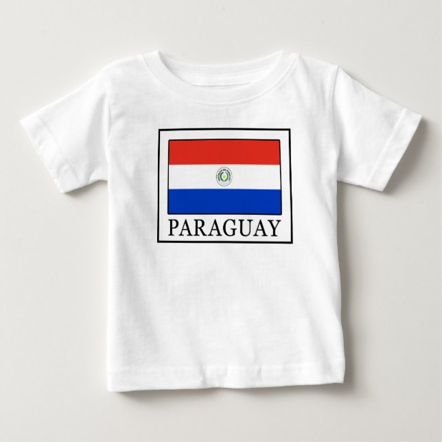 Camiseta Para Bebê Paraguai (Frente)