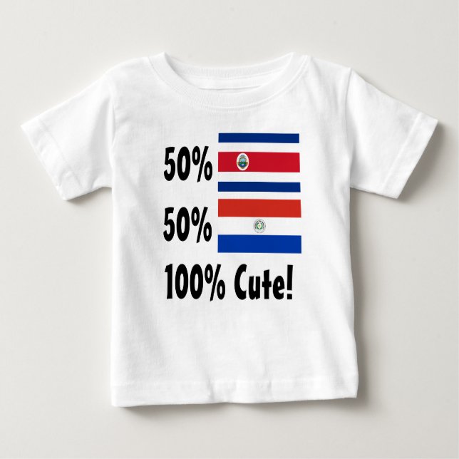 Camiseta Para Bebê Paraguayan 100% de Rican 50% da costela de 50% (Frente)