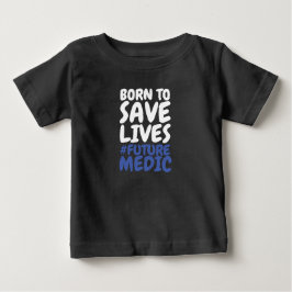 Camiseta Para Bebê Paramédico Nato para Salvar Vidas