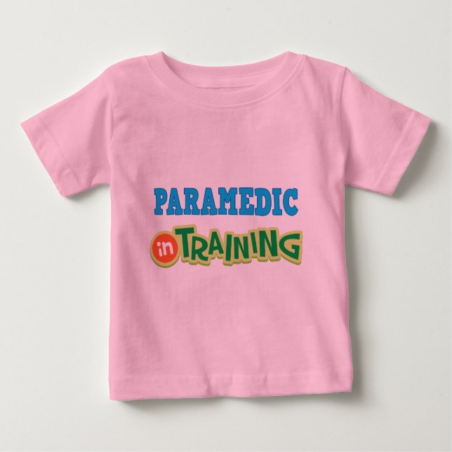 Camiseta Para Bebê Paramédico no treinamento (futuro) (Frente)