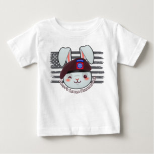 Camiseta Para Bebê Paraquedista da 82ª Divisão Aerotransportada