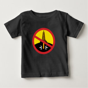 Camiseta Para Bebê Parar Fracking