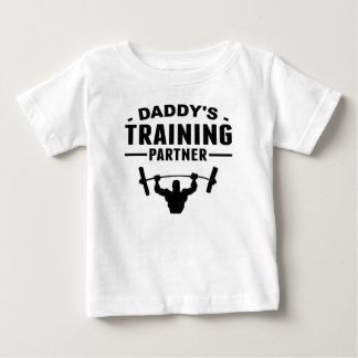 Camiseta Para Bebê Parceiro de treinamento de pais