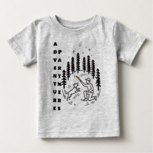 Camiseta Para Bebê Parceiros de Aventura