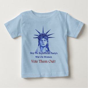 Camiseta Para Bebê Pare a guerra em mulheres