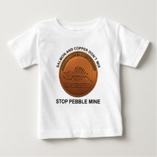 Camiseta Para Bebê Parem Com O Pebble Mine - Penny