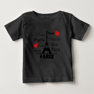 Camiseta Para Bebê Paris