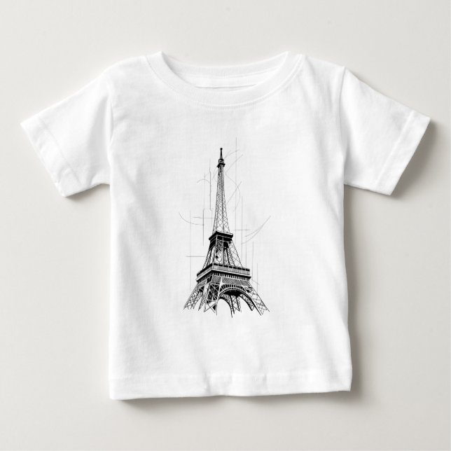 CAMISETA PARA BEBÊ PARIS (Frente)