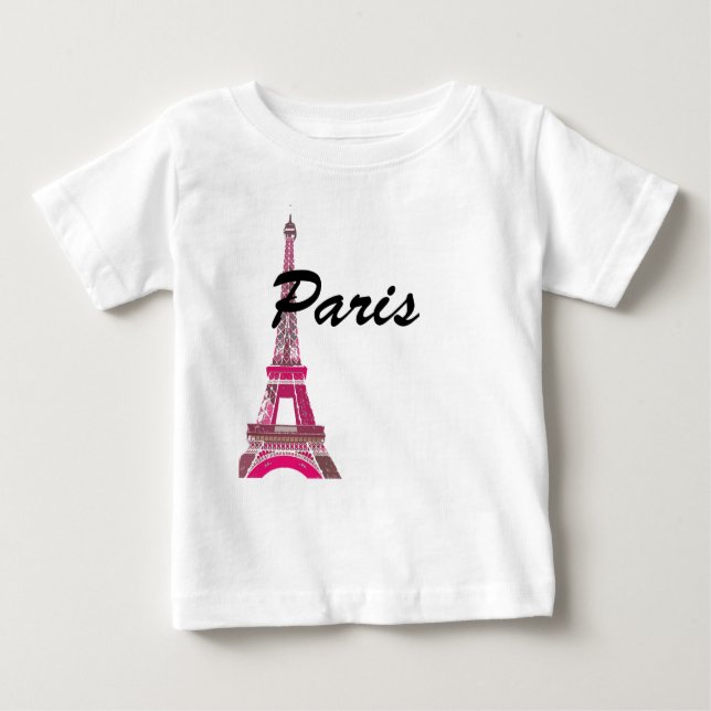 Camiseta Para Bebê Paris (Frente)