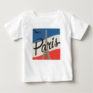 Camiseta Para Bebê Paris França   Torre Eiffel