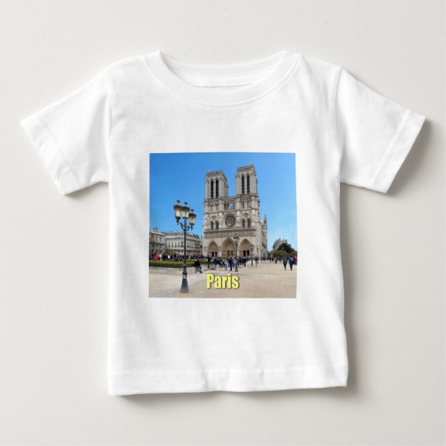 Camiseta Para Bebê PARIS Notre Dame (Frente)