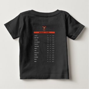 Camiseta Para Bebê Paródia de Banda de Heavy Metal Axolotl Tour dos A