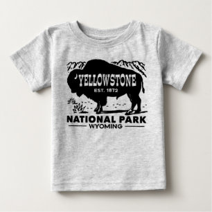 Camiseta Para Bebê Parque nacional de Yellowstone