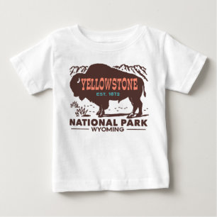 Camiseta Para Bebê Parque nacional de Yellowstone