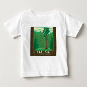 Camiseta Para Bebê Parque Nacional Sequoia