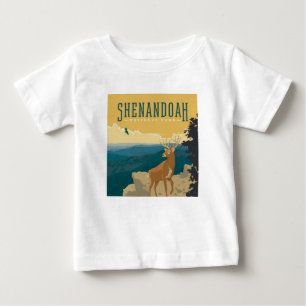 Camiseta Para Bebê Parque Nacional Shenandoah   Veado