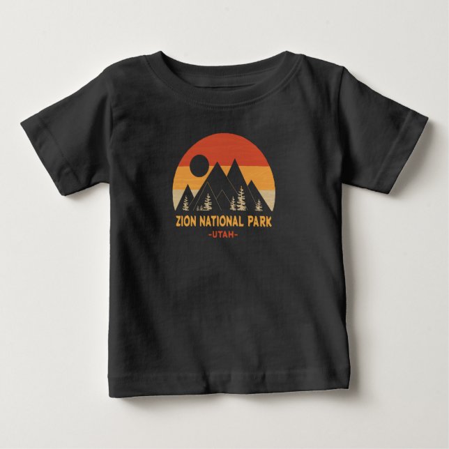 Camiseta Para Bebê Parque Nacional Zion (Frente)