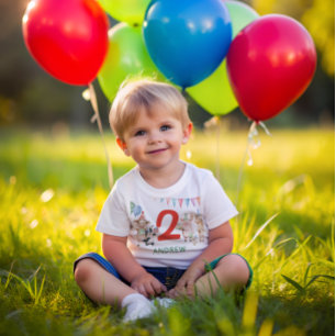 Camiseta Para Bebê Parquinho de Aniversário dos Animais de Exploração