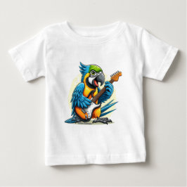 Camiseta Para Bebê Parrot Rock Music