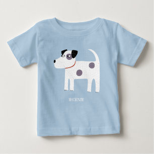 Camiseta Para Bebê Parson Jack Russell Terrier Dog Personalizado