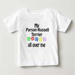 Camiseta Para Bebê Parson Russell Terrier Walks Design