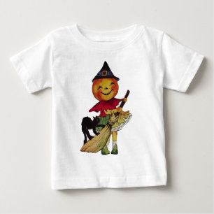 Camiseta Para Bebê Parte superior longa da Capa do miúdo da bruxa da