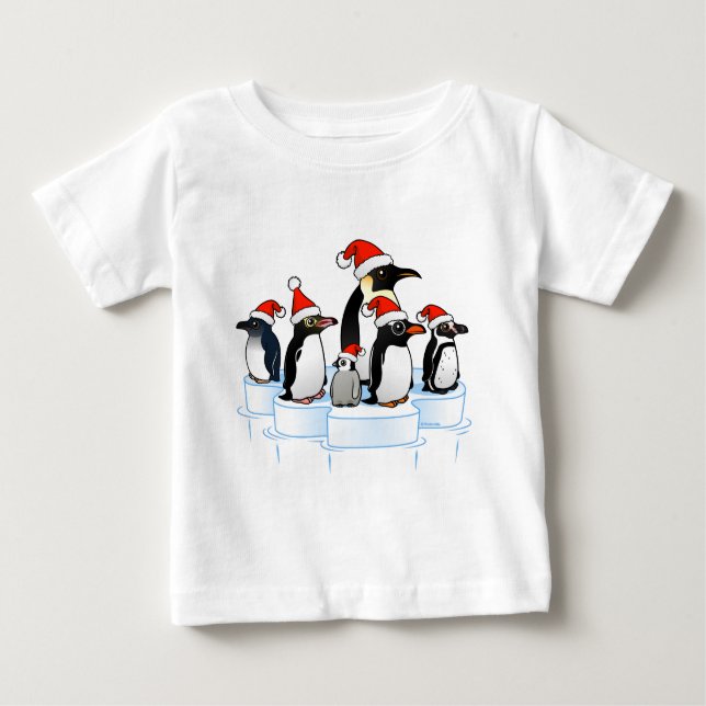 Camiseta Para Bebê Partido dos Pinguins de Natal (Frente)