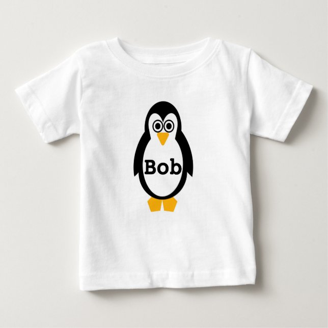 Camiseta Para Bebê Partido Penguin Gerber Vest (Frente)