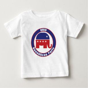 Camiseta Para Bebê Partido Republicano de Ohio