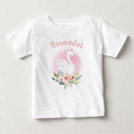 Camiseta Para Bebê Parto Personalizado Swan Princess T Shirt