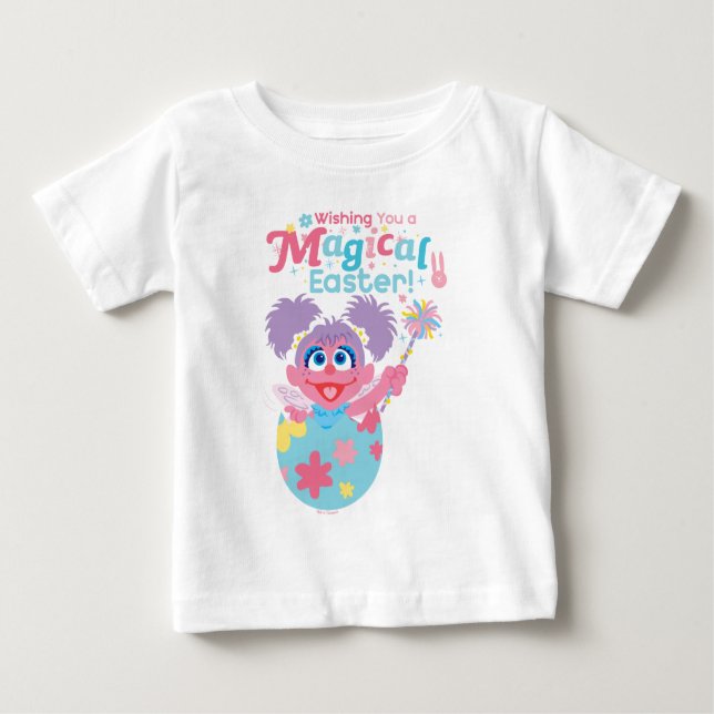 Camiseta Para Bebê Páscoa Abby Cadabby (Frente)