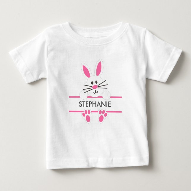 Camiseta Para Bebê Páscoa Bunny Toddler Dress (Frente)