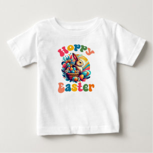 Camiseta Para Bebê Páscoa De Hoppy, Ovos De Páscoa Bonitos