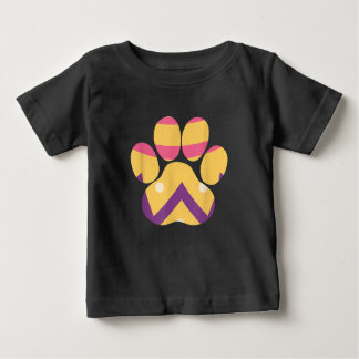 Camiseta Para Bebê Páscoa de Ovo Colorida Cão Engraçado Pata Pata Doe