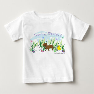 Camiseta Para Bebê páscoa de pista