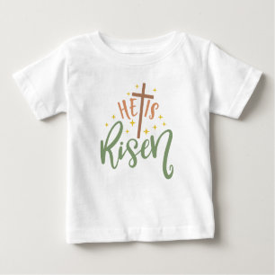 Camiseta Para Bebê Páscoa Design Que Está Riscado