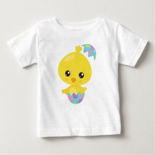 Camiseta Para Bebê Páscoa, Galinha Fresca, Frango De Bebê, Ovos De Pá