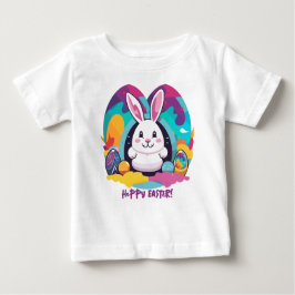Camiseta Para Bebê Páscoa Hoppy!