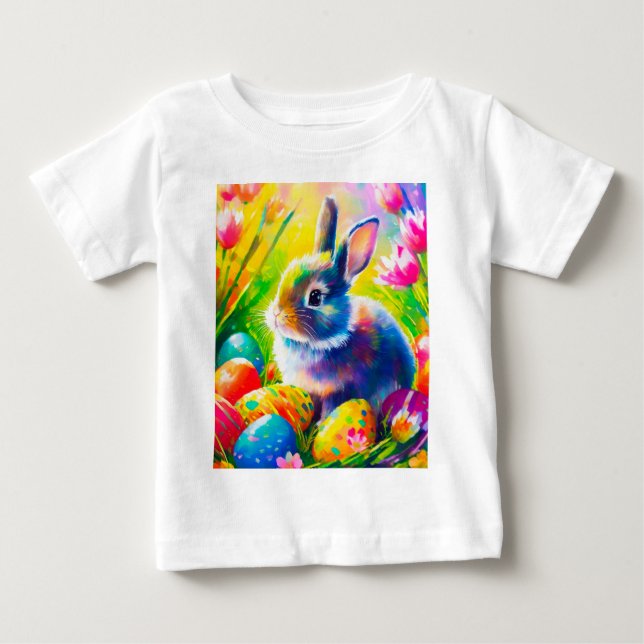 Camiseta Para Bebê Páscoa Infantil - 91451 (Frente)